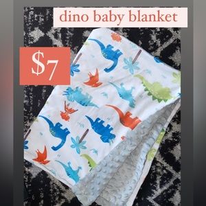 dino baby blanket 30x40
